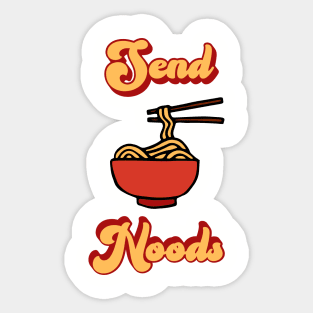 Funny Send Noods  Ramen Sticker